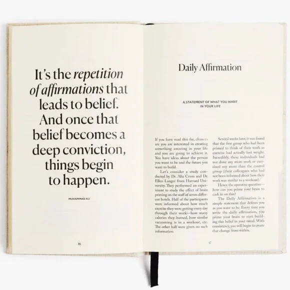 NEW INTELLIGENT CHANGES The Five Minute Journal Hardcover Beige Daily - Picture 6 of 13